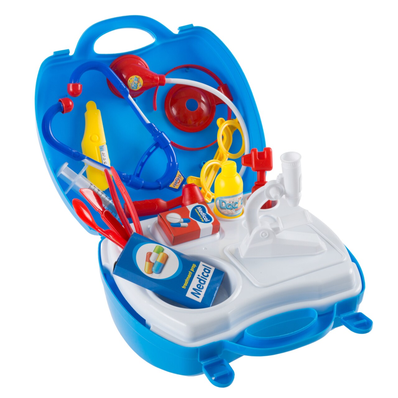 Hey! Play Doctor Kit For Kids 15 Piece Toy Set With Carrying Case Toddler Fun